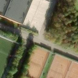 Sand Volleyball Court — aerial view