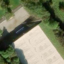 Sand Volleyball Court — aerial view