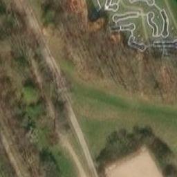 Sand Volleyball Court — aerial view