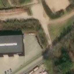 Sand Volleyball Court — aerial view