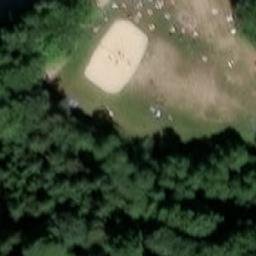 Sand Volleyball Court — aerial view