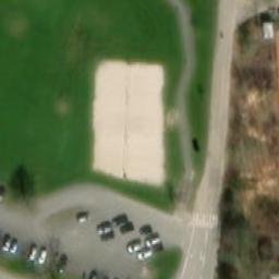 Sand Volleyball Court — aerial view