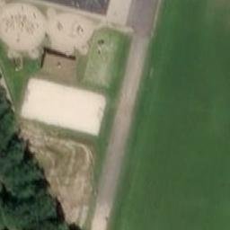 Sand Volleyball Court — aerial view