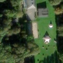 Sand Volleyball Court — aerial view