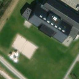 Sand Volleyball Court — aerial view