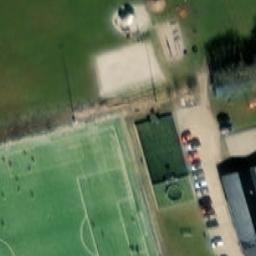 Sand Volleyball Court — aerial view