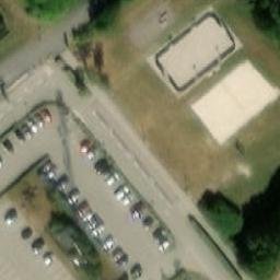 Sand Volleyball Court — aerial view