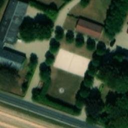 Sand Volleyball Court — aerial view