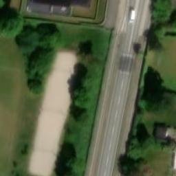 Sand Volleyball Court — aerial view