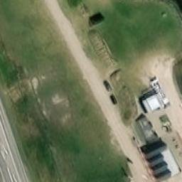Grass Volleyball Court — aerial view