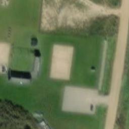 Sand Volleyball Court — aerial view