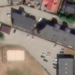 Sand Volleyball Court — aerial view