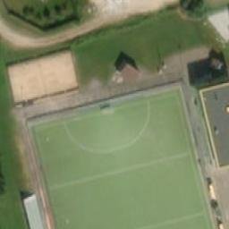 Sand Volleyball Court — aerial view