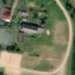Sand Volleyball Court — aerial view