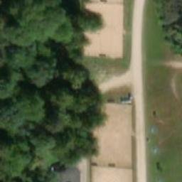 Sand Volleyball Court — aerial view