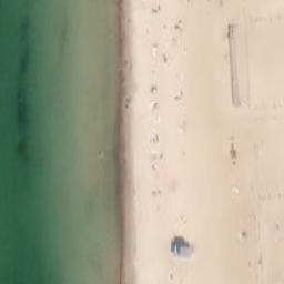 Sand Volleyball Court — aerial view