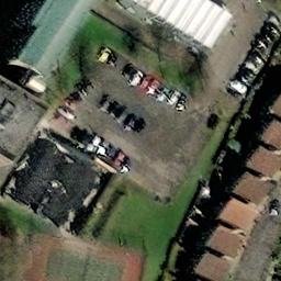 Sand Volleyball Court — aerial view