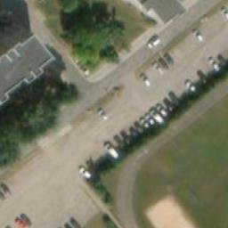Sand Volleyball Court — aerial view