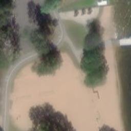 Sand Volleyball Court — aerial view