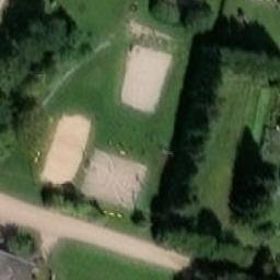 Sand Volleyball Court — aerial view
