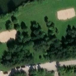 Sand Volleyball Court — aerial view