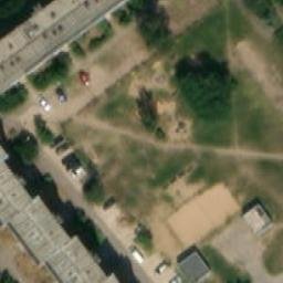 Sand Volleyball Court — aerial view