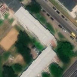Sand Volleyball Court — aerial view