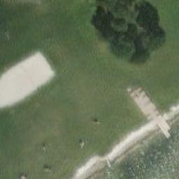 Sand Volleyball Court — aerial view