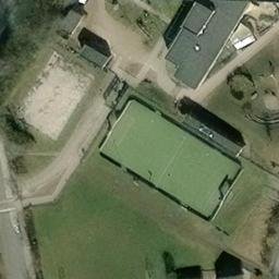 Sand Volleyball Court — aerial view