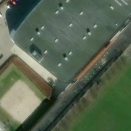 Sand Volleyball Court — aerial view