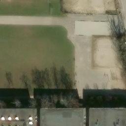 Sand Volleyball Court — aerial view