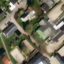 Sand Volleyball Court — aerial view