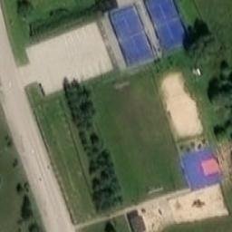 Sand Volleyball Court — aerial view
