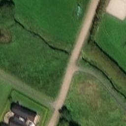 Sand Volleyball Court — aerial view