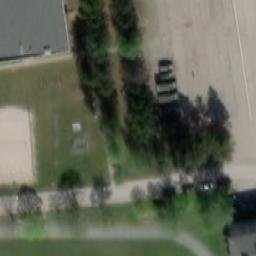 Sand Volleyball Court — aerial view
