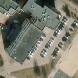 Sand Volleyball Court — aerial view