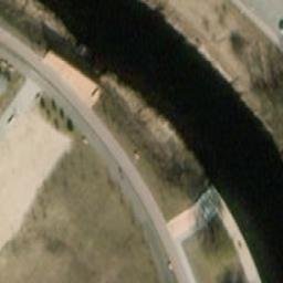 Sand Volleyball Court — aerial view