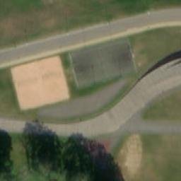 Sand Volleyball Court — aerial view