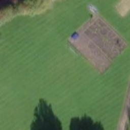 Sand Volleyball Court — aerial view