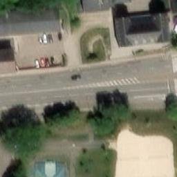 Sand Volleyball Court — aerial view