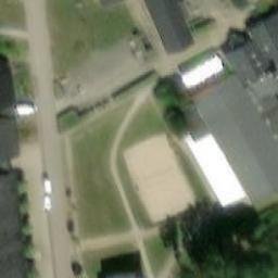 Sand Volleyball Court — aerial view