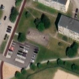 Sand Volleyball Court — aerial view