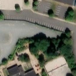 Sand Volleyball Court — aerial view