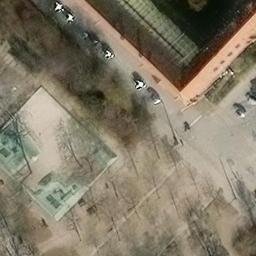 Sand Volleyball Court — aerial view