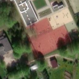 Sand Volleyball Court — aerial view