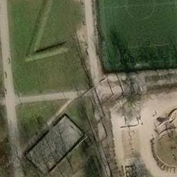 Grass Volleyball Court — aerial view