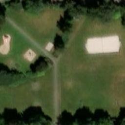 Sand Volleyball Court — aerial view