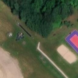 Sand Volleyball Court — aerial view