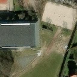 Sand Volleyball Court — aerial view