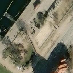 Sand Volleyball Court — aerial view